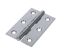 Timco Butt Hinges Fixed Pin (1838) Steel Silver - 75 X 50