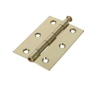 Timco Butt Hinges Loose Pin (1840) Steel Electro Brass - 90 X 60