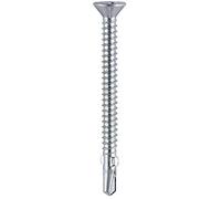 TIMCO BZP Wing Tip No.3 Self-Drilling Screw 5.5 x 65 - Zinc - Bag of 120 - Silver