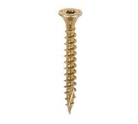 Timco C2 Clamp-Fix Multi-Purpose Premium Countersunk Gold Woodscrews - 4.0 X 35 (200Pcs)