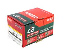 Timco C2 Clamp-Fix Multi-Purpose Premium Countersunk Gold Woodscrews 5.0 x 30mm (200 Box)