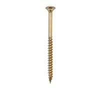 Timco C2 Clamp-Fix Multi-Purpose Premium Countersunk Gold Woodscrews - 5.0 X 80 (350Pcs)
