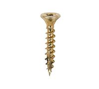 Timco 40025C2C C2 Clamp-Fix Multi-Purpose Premium Screws - Tx - Double Countersunk - Yellow 4.0 X 25 Box 200