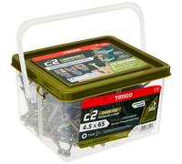 TIMCO C2 Decking Screws TX20 CSK GRN Range - 4.5 x 65mm - Tub of 250