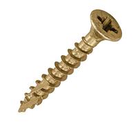 TIMCO C2 Strong-Fix Multi-Purpose Premium Countersunk Gold Woodscrews - 3.5 x 25 - Box of 200