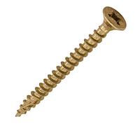 Timco 40045C2 C2 Strong-Fix Multi-Purpose Premium Screws - Pz - Double Countersunk - Yellow 4.0 X 45 Box 200