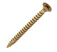 Timco 40050C2 C2 Strong-Fix Multi-Purpose Premium Screws - Pz - Double Countersunk - Yellow 4.0 X 50 Box 200