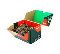 TIMCO - C2 Strong-Fix Multi-Purpose Premium Screws - Double Countersunk - Gold - Dual angle thread for ultimate performance - 4.0 x 50 - Box of 1000