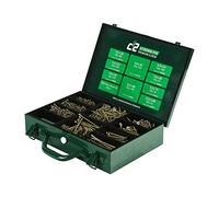 Timco C2SC C2 Strong-Fix Premium Multi-Purpose Screws - Assorted Trade Case - Pz -Double Countersunk - Yellow 1 798 Pcs