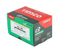 TIMCO C2 Strongfix Pz Double Countersunk Twincut Yellow - 40080C2IND - you get 2