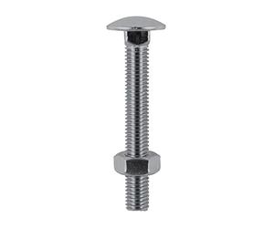 TIMCO Carriage Bolts DIN603 & Hex Full Nut DIN934 A2 Stainless Steel - M8 x 150