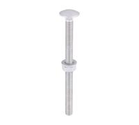 Timco Carriage Bolts Hex Nuts & Form A Washers - Dome - Exterior - Silver Timco Silver