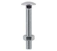Timco - Carriage Bolts & Hex Nuts - Stainless Steel (Size M12 X 130 - 2 Pieces)