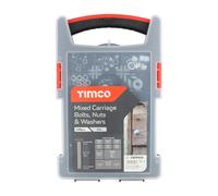 Timco CBGPACK Mixed Carriage Bolts Grab Pack - Zinc 140Pcs Pack 140