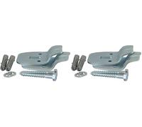 TIMCO CBK Cloakroom Basin Fixing Kit - Silver (Pack of 2)