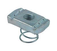 Timco Channel Nuts Short Spring Silver - M10
