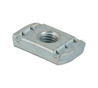 Timco Channel Nuts Without Spring - Zinc (Size M12 - 100 Pieces) in Silver Timco Silver