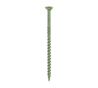 Timco 80TDECK Decking Screws - Pz - Double Countersunk - Exterior - Green 4.5 X 80 Box 1
