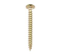Timco Classic Multi-Purpose Pan Head Gold Woodscrews - 4.0 X 50 (200Pcs)