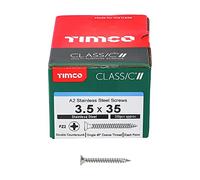 TIMCO Classic Multi-Purpose Screws - 3.5 x 35 - A2 Stainless Steel - Box of 200