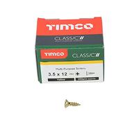TIMCO Classic Multi-Purpose Screws - PZ - Double Countersunk - 3.5 x 12 - Gold - Box of 200