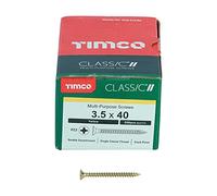TIMCO Classic Multi-Purpose Screws - PZ - Double Countersunk - 3.5 x 40 - Gold - Box of 200