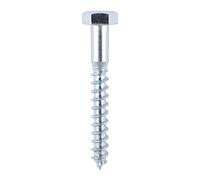 Timco Hex Head Coach Screws (Silver) - 10 x 130mm (23 Pack Bag)