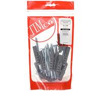 Timco 08100CSCNB Coach Screws & Nylon Plugs - Zinc 8.0 X 100 TIMbag 12