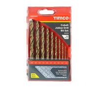 Timco - Cobalt Jobber Drill Bit Set (Size 10Pcs - 10 Pieces)