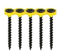 Timco Collated Drywall Timber Stud Plasterboard Screws - PH - Bugle - Coarse in Black Timco Black