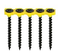 TIMCO Collated Drywall Timber Stud Plasterboard Screws - PH - Bugle - Coarse Thread - Black- Box of 1000