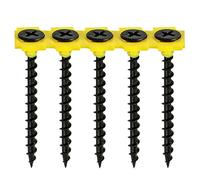 TIMCO Collated Drywall Timber Stud Plasterboard Screws - PH - Bugle - Coarse Thread - Black- Box of 1000