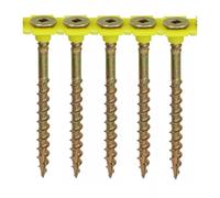 Timco 00055COLLF Collated Flooring Screws - Sq - Countersunk - Yellow 4.2 X 55