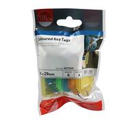 Timco Coloured Key Tags - TIMpac of 6 KEYTAGP