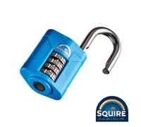 Timco Combination Padlock Squire Lock Code Stainless Steel Open Shackle - 50mm