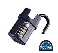Timco Combination Padlock Squire Lock Code Steel Security Closed Shackle 40-60mm