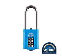 Timco Combination Padlock Squire Lock Stainless Steel 2.5" Long Shackle 50mm