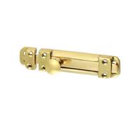 Timco Contract Flat Section Bolt Polished Brass - 110 X 25mm