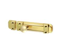 Timco Contract Flat Section Bolt Polished Brass - 135 X 30mm