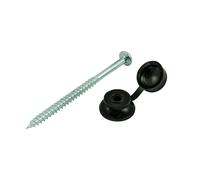 TIMco Corrugated PVC Sheet Fixing Black Cap 10 x 3 (Pack of 50)