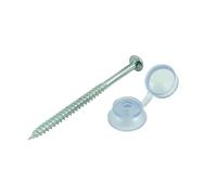 TIMco Corrugated PVC Sheet Fixing Clear Cap 10 x 3 (Pack of 50)