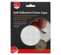 Timco COVERWM18 Self-Adhesive Cover Caps - White Matt 18Mm Pack 105