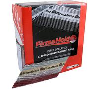 TIMCO CPLT90P FirmaHold Collated Clipped Head Nails - Trade Pack - Part Ring Shank - FirmaGalv + - 3.1-90mm - Box of 2200