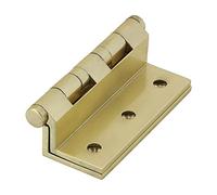 TIMCO Cranked Ball Race Hinges - Solid Brass - Polished Brass