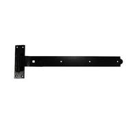 Timco Cranked Band & Hook On Plates Hinges Black - 450mm