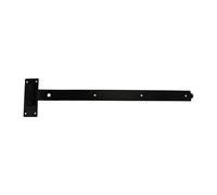 Timco Cranked Band & Hook On Plates Hinges Black - 750mm