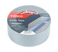 Timco CTSILVER Cloth Tape - Silver 50M X 48Mm Roll 1