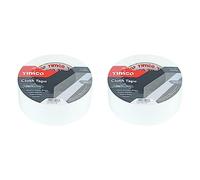 TIMCO CTWHITE Cloth Tape 48mm x 50m - White (Pack of 2)