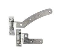 Timco Curved Rail Hinge Set Right Hand Hot Dipped Galvanised - 300mm