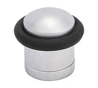 TIMCO Cylinder Door Stop - Satin Chrome - Floor Mounted - Concealed Fixing for Improved asthetics - 41mm